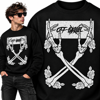 BLUZA ŚMIESZNA  OFF SKULL